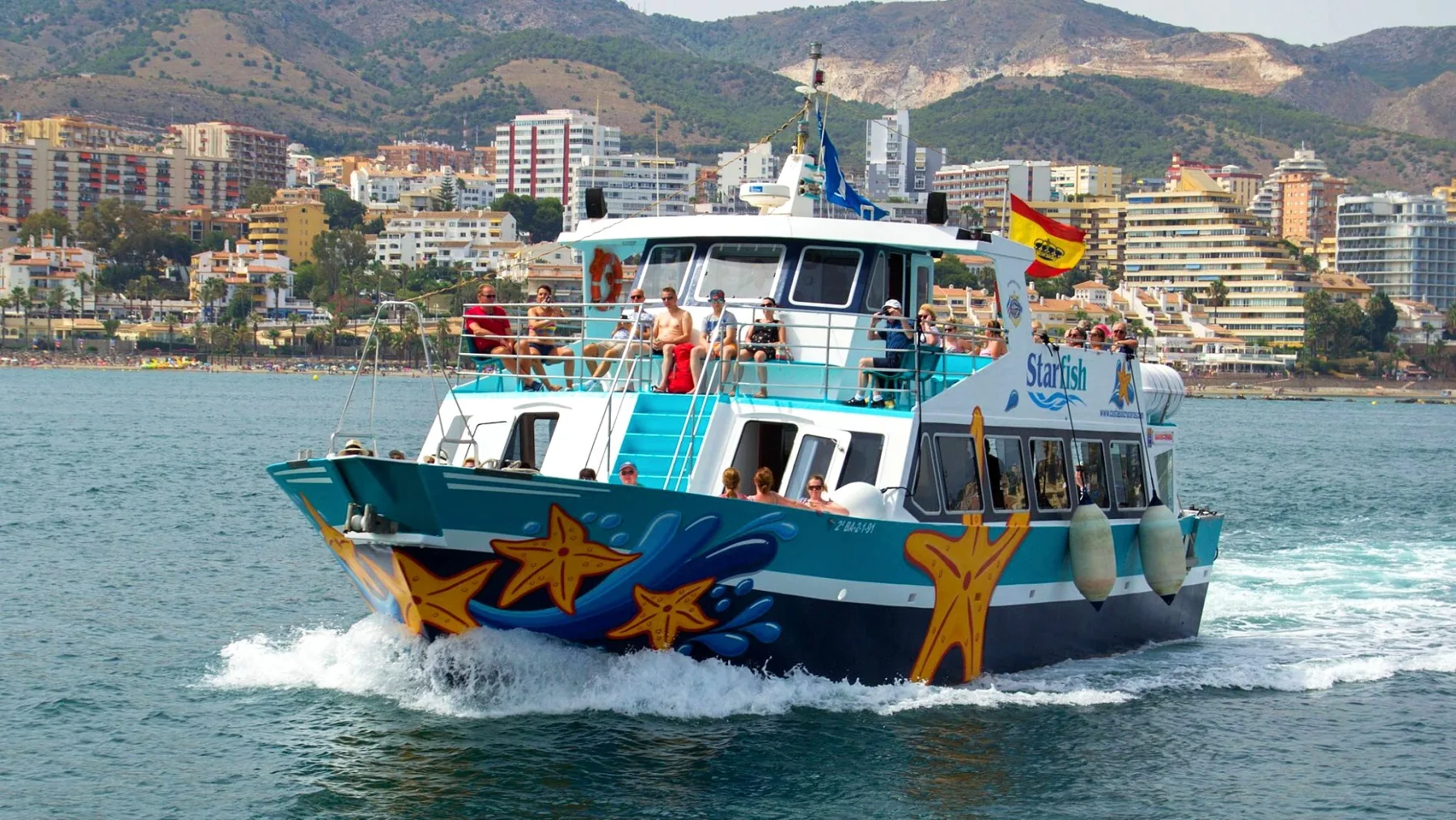 Passenger boat trip off Benalmádena