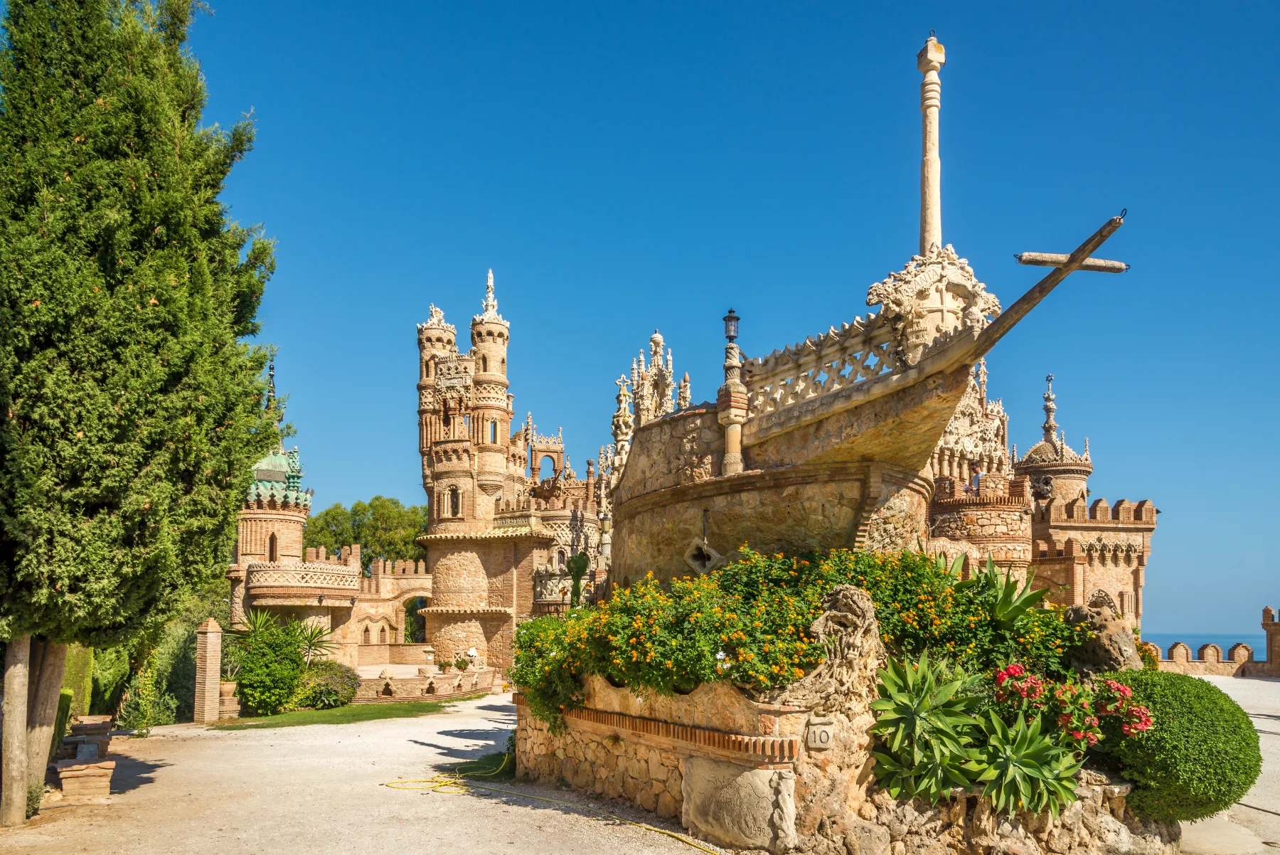 Ornate stone architecture of Castillo de Colomares