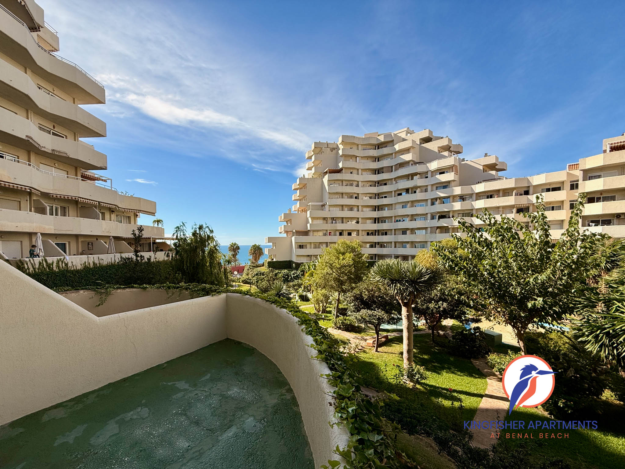Apartamento de un dormitorio - Terraza - Jardines - Vista al mar - Benal Beach - Kingfisher Apartments - Alquileres vacacionales