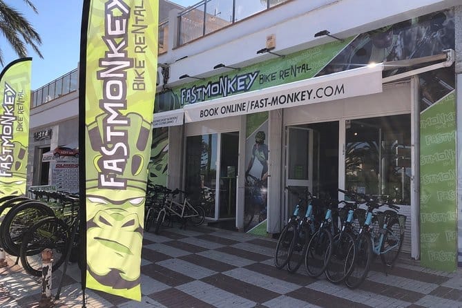 Fast Monkey Bike Rental in partnership with Kingfisher Apartments at Benal Beach, Spain
